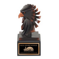 9" Modern Bronze Eagle Head